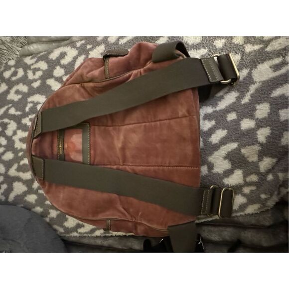 Vintage y2k pink velour juicy couture backpack floral - Picture 3 of 8